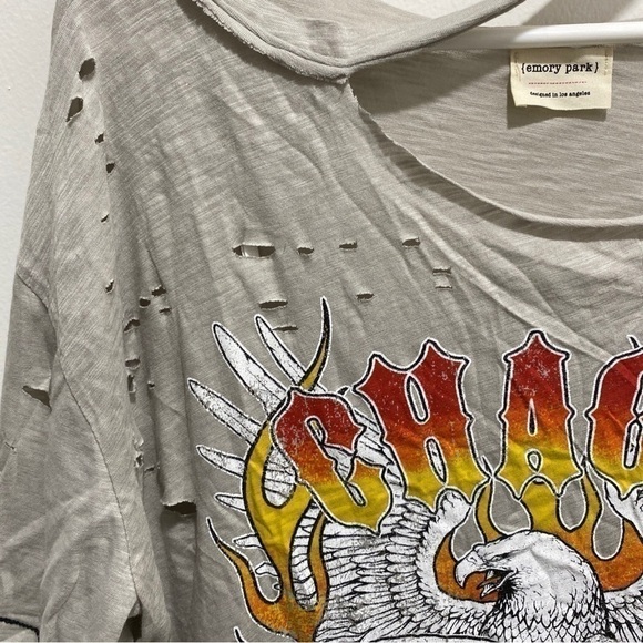 Emory park los angeles chaos born free graphic distressed t-Shirt rock punk 🌟 - Picture 2 of 9